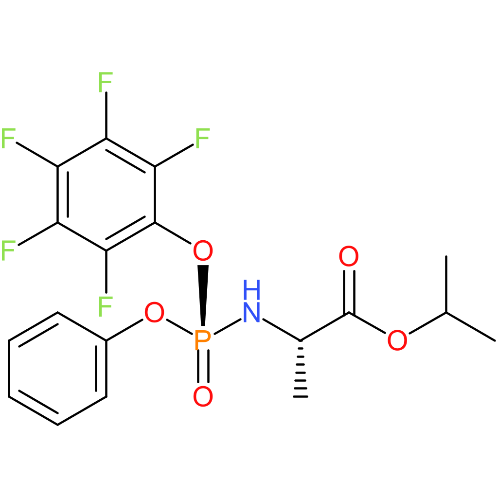 L-Alanine, N-[(S)-(2,3,4,5,6-pentafluorophenoxy)phenoxyphosphinyl]-, 1-methylethyl ester