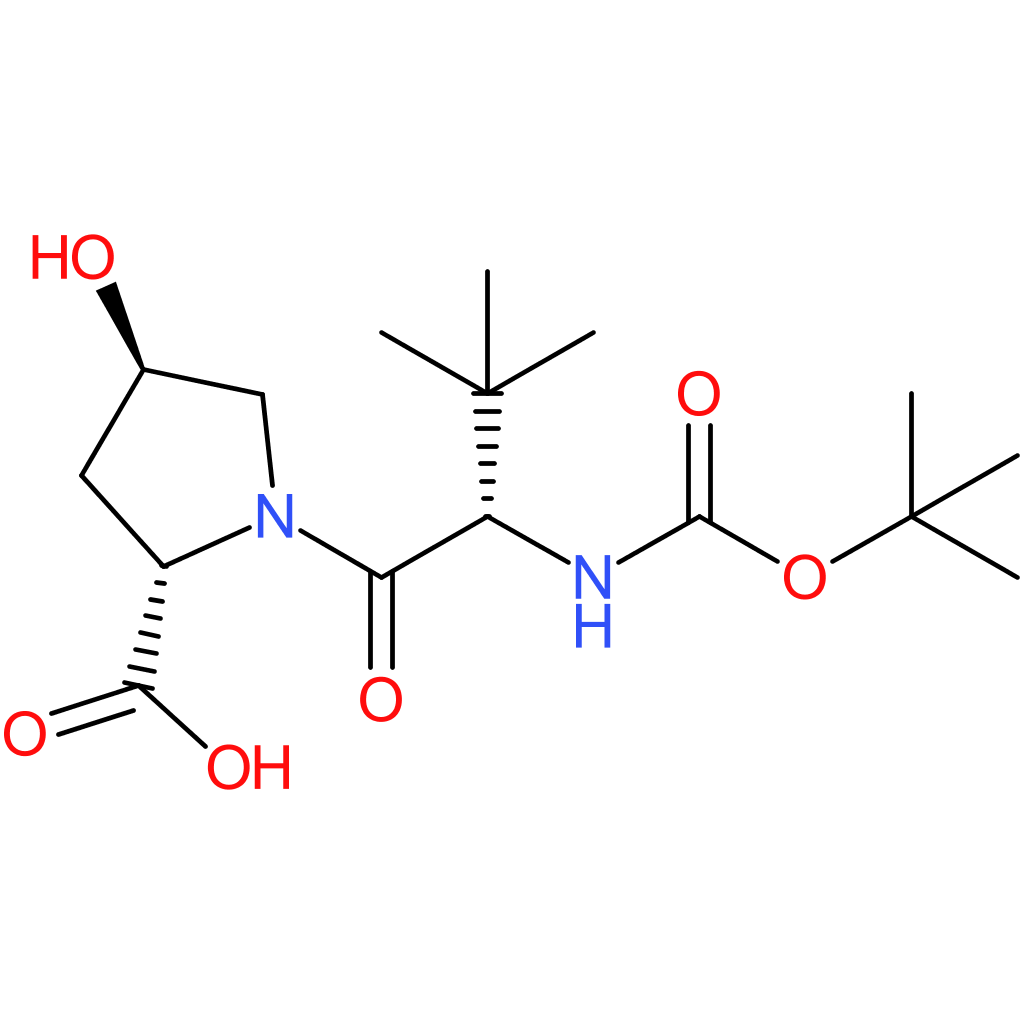 L-Proline, N-[(1,1-dimethylethoxy)carbonyl]-3-methyl-L-valyl-4-hydroxy-,(4R)-