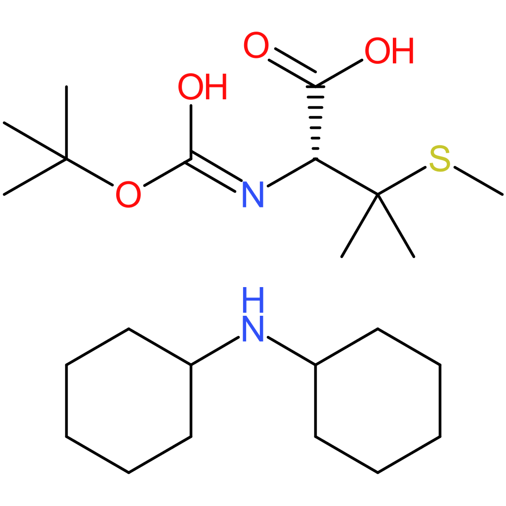 Dicyclohexylamine (R)-2-((tert-butoxycarbonyl)amino)-3-methyl-3-(methylthio)butanoate