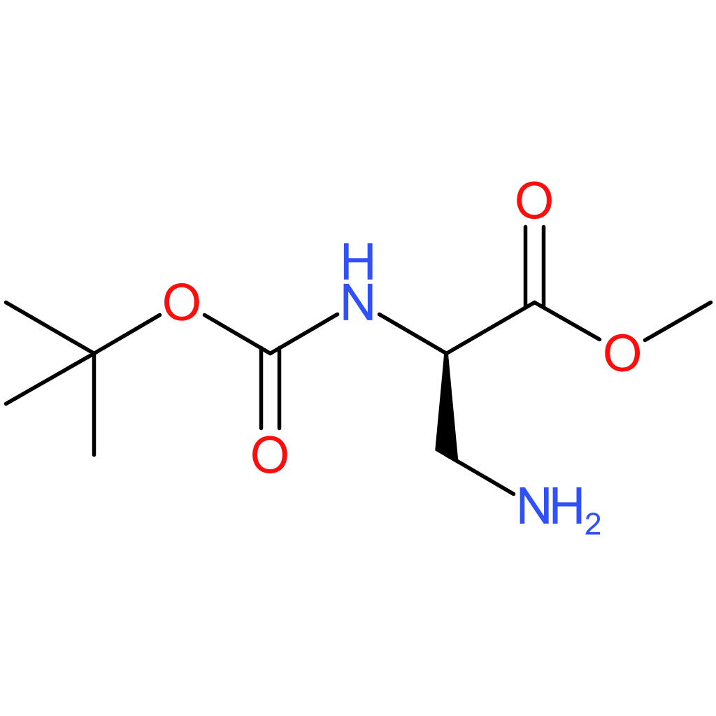 D-Alanine, 3-amino-N-[(1,1-dimethylethoxy)carbonyl]-, methyl ester