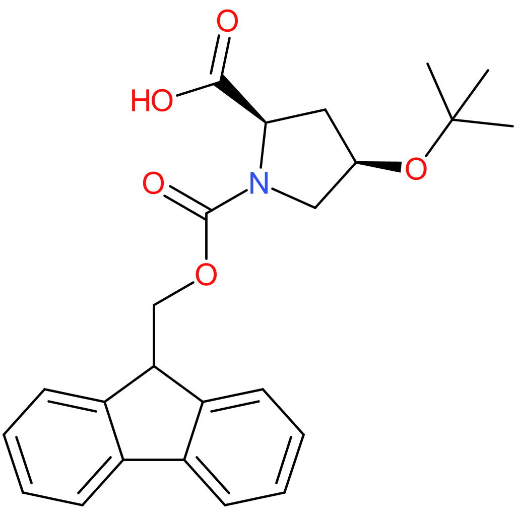 1,2-Pyrrolidinedicarboxylic acid, 4-(1,1-dimethylethoxy)-, 1-(9H-fluoren-9-ylmethyl) ester, (2S,4S)-