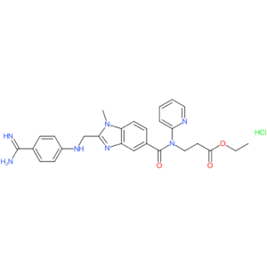 Ethyl 3-(2-(((4-carbamimidoylphenyl)amino)methyl)-1-methyl-N-(pyridin-2-yl)-1H-benzo[d]imidazole-5-carboxamido)propanoate hydrochloride