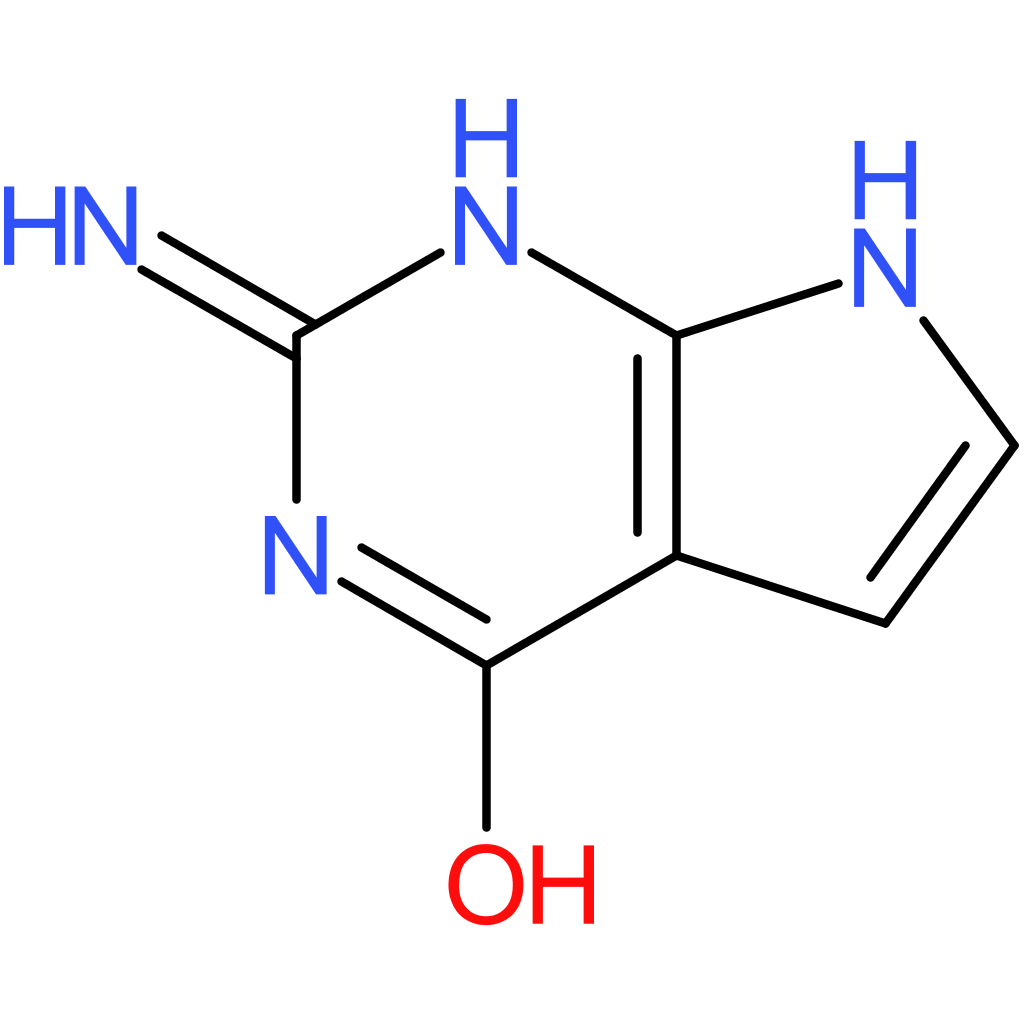2-Amino-3,7-dihydropyrrolo[2,3-d]pyrimidin-4-one