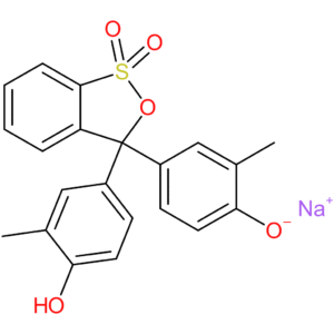 Sodium 4-(3-(4-hydroxy-3-methylphenyl)-1,1-dioxido-3H-benzo[c][1,2]oxathiol-3-yl)-2-methylphenolate