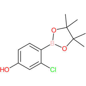 3-chloro-4-(4,4,5,5-tetramethyl-1,3,2-dioxaborolan-2-yl)phenol