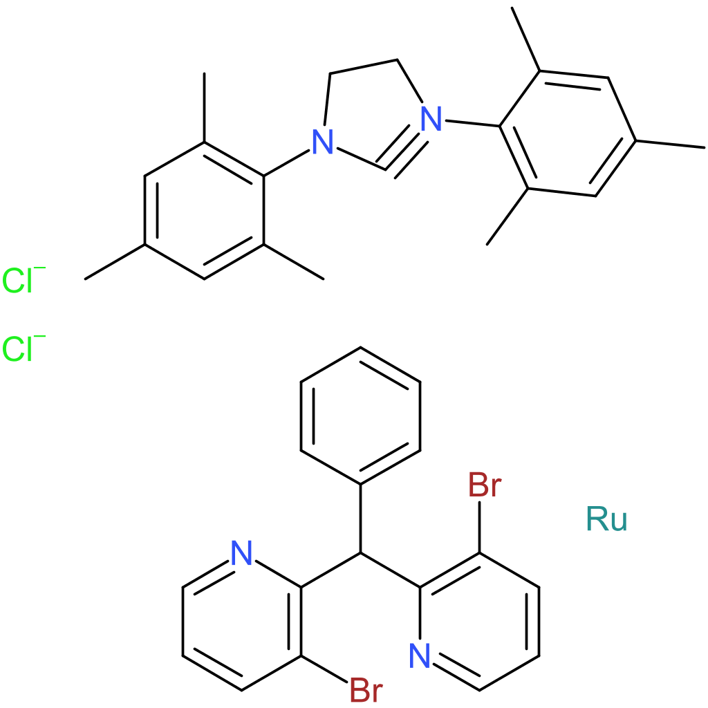 Dichloro[1,3-bis(2,4,6-trimethylphenyl)-2-imidazolidinylidene](benzylidene)bis(3-bromopyridine)ruthenium(II)