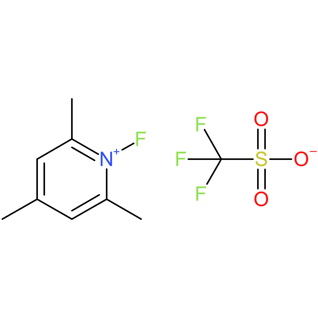 1-Fluoro-2,4,6-trimethylpyridin-1-ium trifluoromethanesulfonate