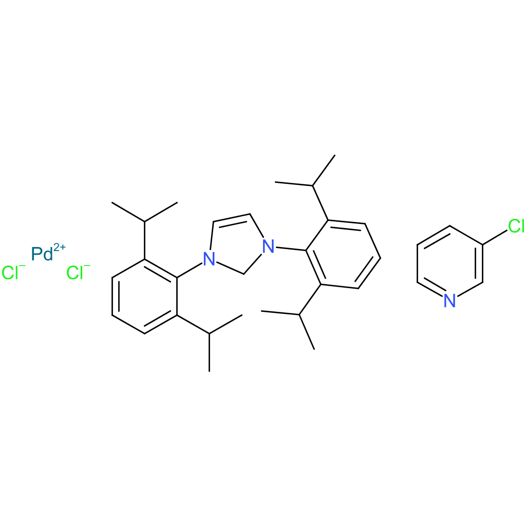 [1,3-Bis(2,6-Diisopropylphenyl)imidazol-2-ylidene](3-chloropyridyl)palladium(II) dichloride