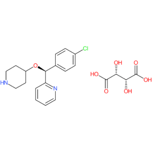 2-[(S)-(4-Chlorophenyl)(4-piperidinyloxy)methyl]pyridine (2R,3R)-2,3-Dihydroxybutanedioate