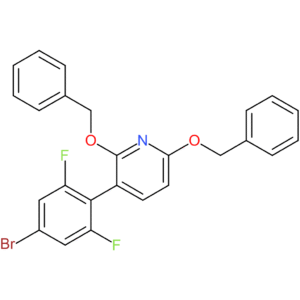 2,6-Dibenzyloxy-3-(4-bromo-2,6-difluoro-phenyl)pyridine