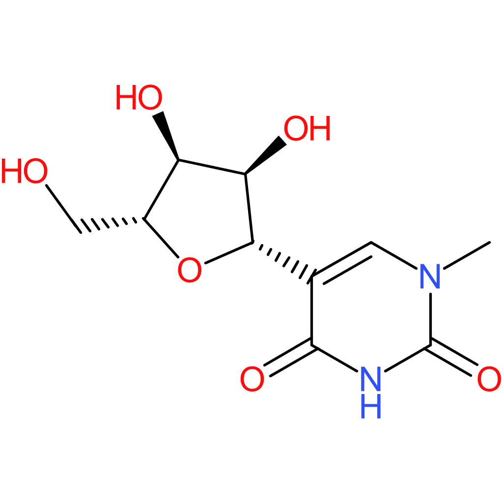 2,4(1H,3H)-Pyrimidinedione,1-methyl-5-b-D-ribofuranosyl-