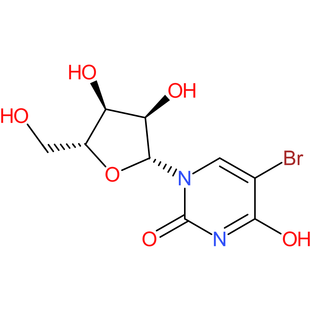 5-Bromo-1-((2R,3R,4S,5R)-3,4-dihydroxy-5-(hydroxymethyl)tetrahydrofuran-2-yl)pyrimidine-2,4(1H,3H)-dione