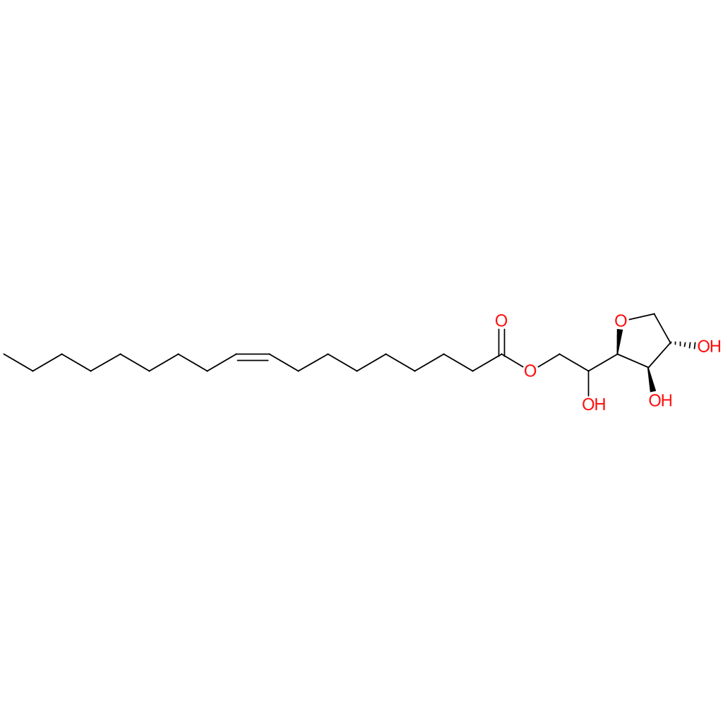 Oleic acid compound with (2R,3R,4S)-2-((R)-1,2-dihydroxyethyl)tetrahydrofuran-3,4-diol (1:1)