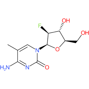 2(1H)-Pyrimidinone,4-amino-1-(2-deoxy-2-fluoro-b-D-arabinofuranosyl)-5-methyl-