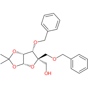 3-O-Benzyl-1,2-O-isoproylidene-4-C-(phenylmethoxy)methyl-b-L-lyxofuranose