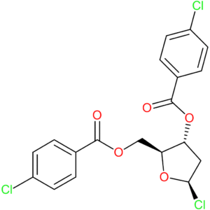 (2S,3R,5R)-5-Chloro-2-(((4-chlorobenzoyl)oxy)methyl)tetrahydrofuran-3-yl 4-chlorobenzoate