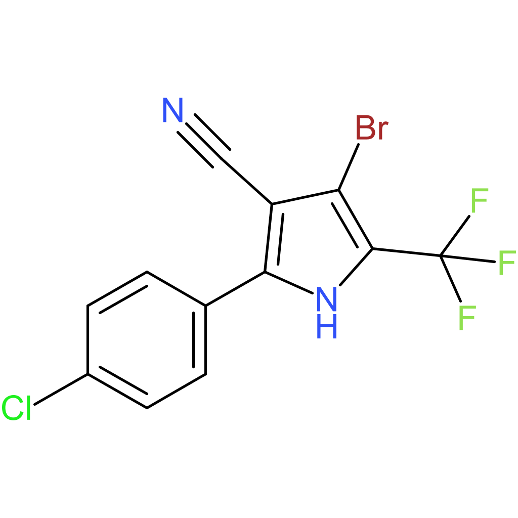 4-Bromo-2-(4-chlorophenyl)-5-(trifluoromethyl)-1H-pyrrole-3-carbonitrile