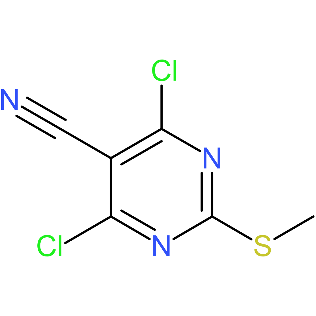 5-Cyano-4,6-dichloro-2-(methylthio)pyrimidine