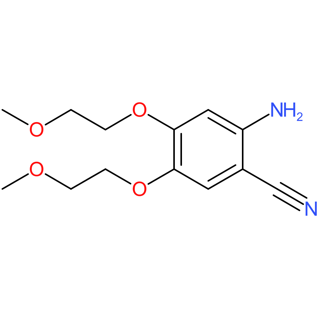2-Amino-4,5-bis(2-methoxyethoxy)benzonitrile