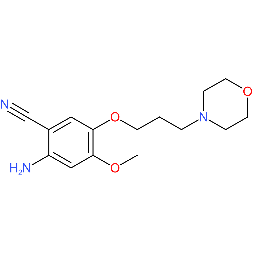 2-Amino-4-methoxy-5-(3-morpholinopropoxy)benzonitrile