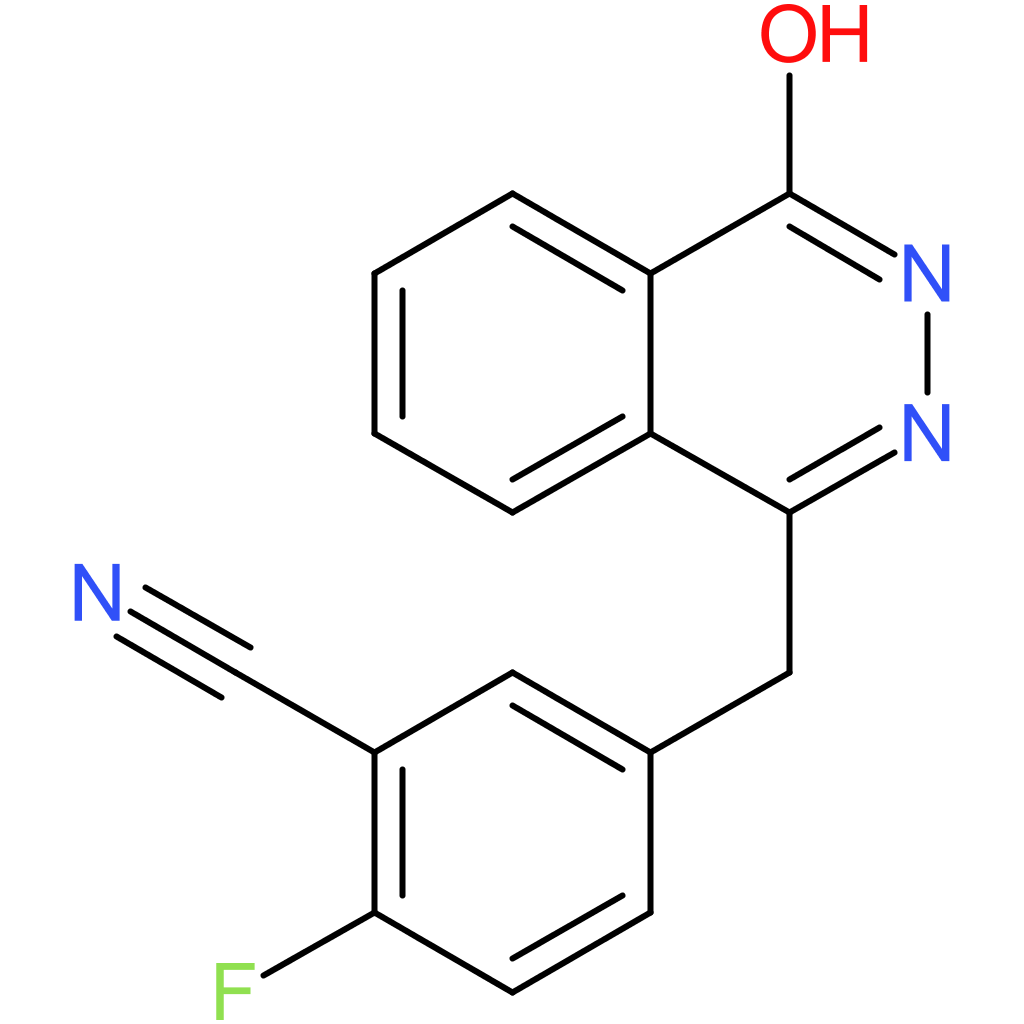 2-Fluoro-5-((4-oxo-3,4-dihydrophthalazin-1-yl)methyl)benzonitrile