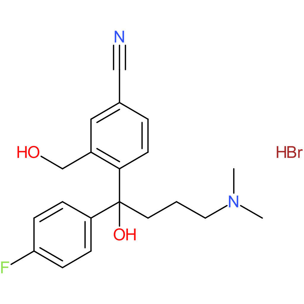 4-(4-(Dimethylamino)-1-(4-fluorophenyl)-1-hydroxybutyl)-3-(hydroxymethyl)benzonitrile hydrobromide