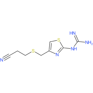 2-[4-(2-Cyanoethylthio)methyl]thiazolyl guanidine