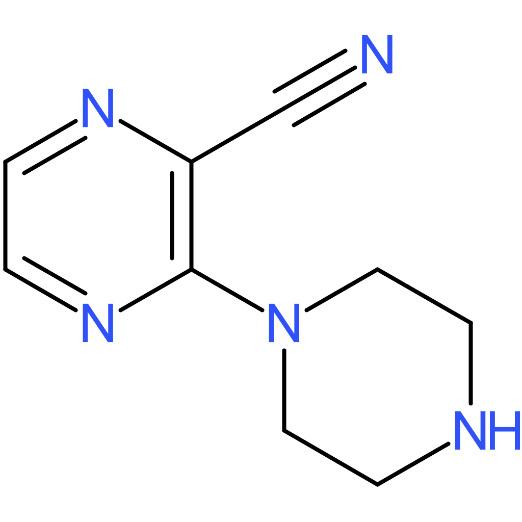 3-Piperazin-1ylpyrazine-2-carbonitrile
