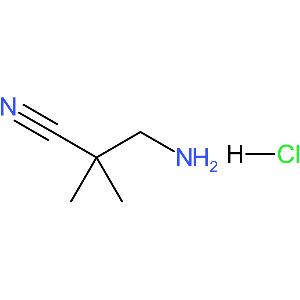 3-amino-2,2-dimethylpropanenitrile Hydrochloride (1:1)