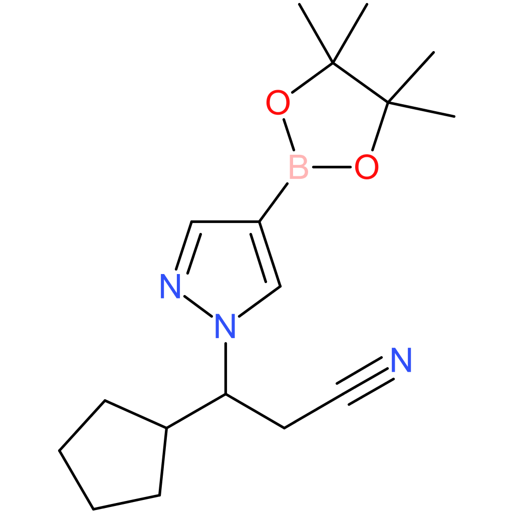 beta-Cyclopentyl-4-(4,4,5,5-tetramethyl-1,3,2-dioxaborolan-2-yl)-1H-pyrazole-1-propanenitrile