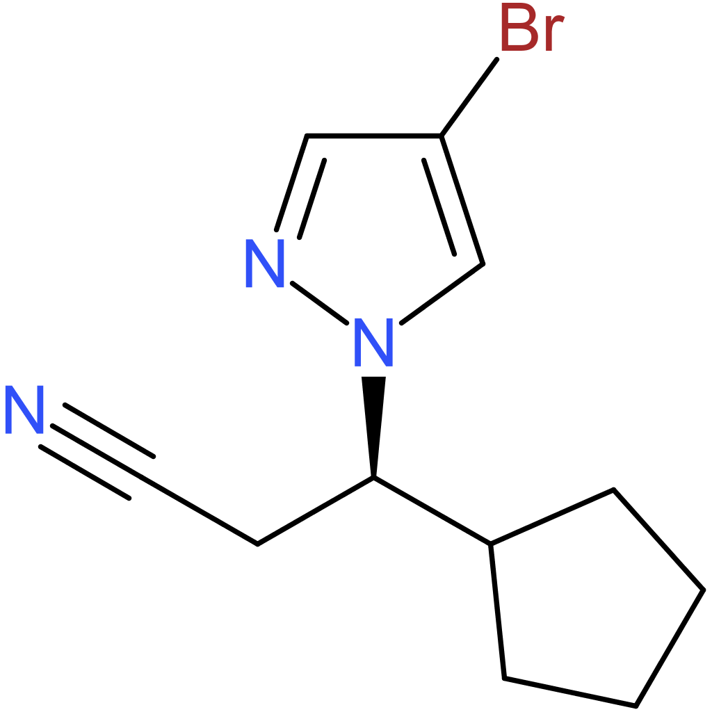 (R)-3-(4-Bromo-1H-pyrazol-1-yl)-3-cyclopentylpropanenitrile