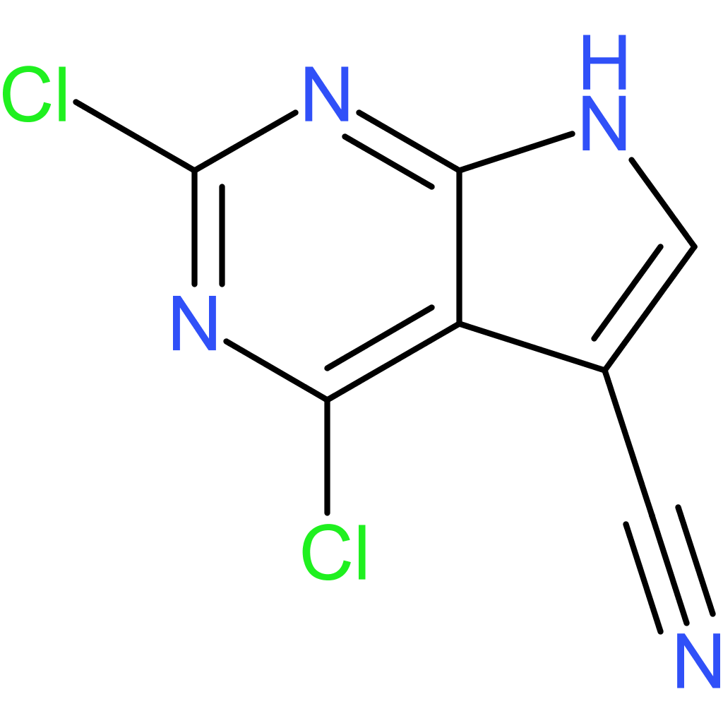 2,4-Dichloro-7H-Pyrrolo[2,3-d]pyrimidine-5-carbonitrile
