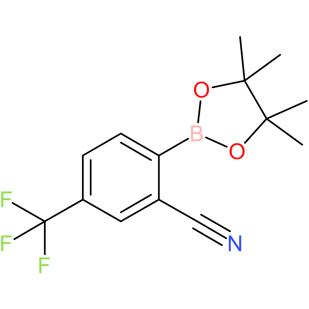 2-(4,4,5,5-Tetramethyl-1,3,2-dioxaborolan-2-yl)-5-(trifluoromethyl)benzonitrile