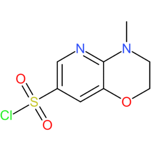 4-Methyl-3，4-dihydro-2H-pyrido[3，2-b][1，4]oxazine-7-sulfonyl chloride
