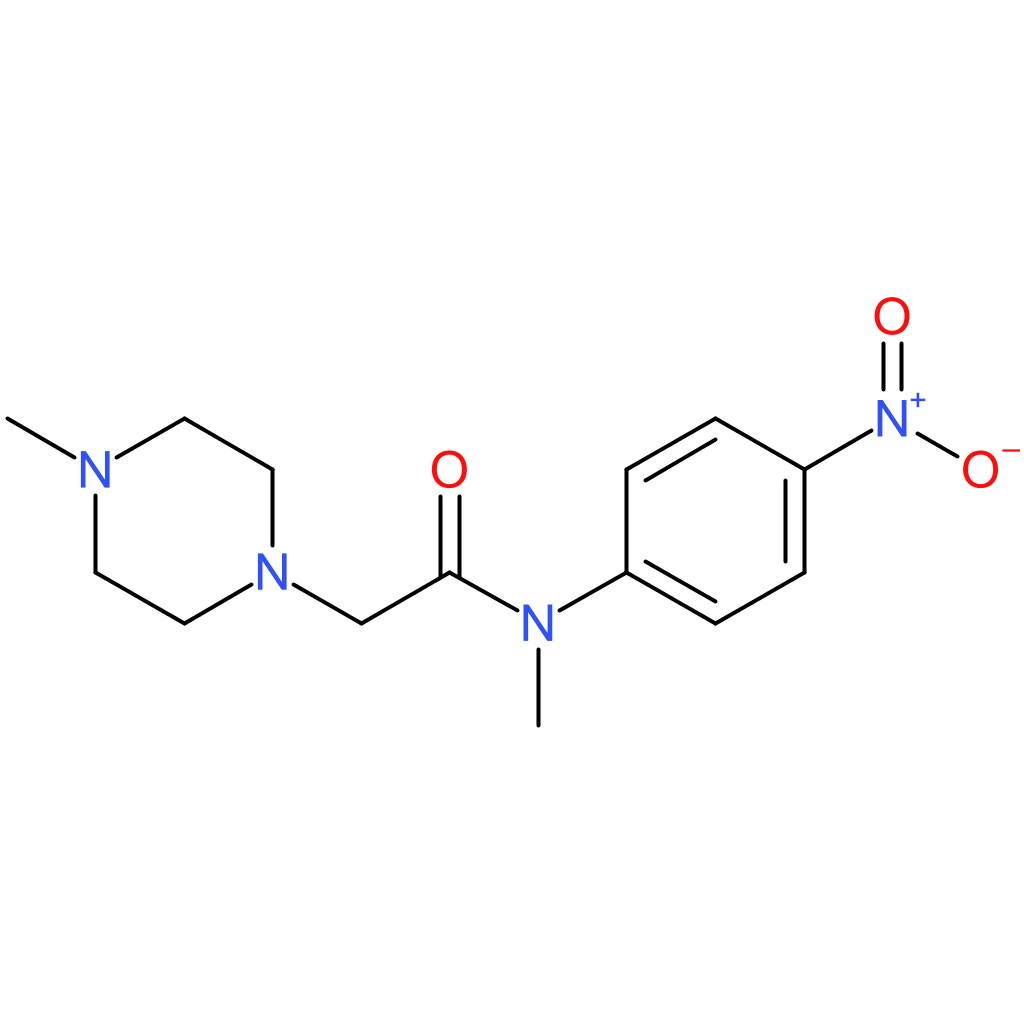 N-Methyl-2-(4-methylpiperazin-1-yl)-N-(4-nitrophenyl)acetamide
