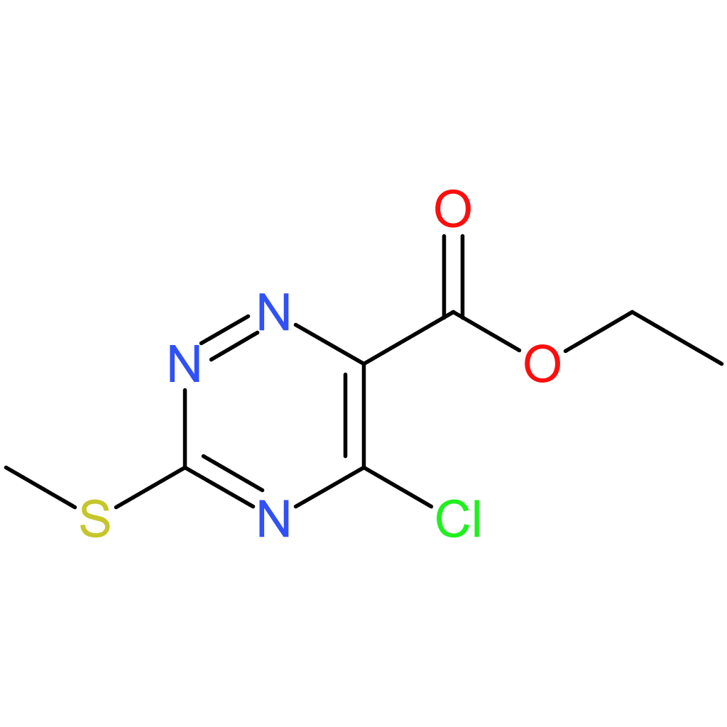 Ethyl 5-chloro-3-(methylthio)-1,2,4-triazine-6-carboxylate