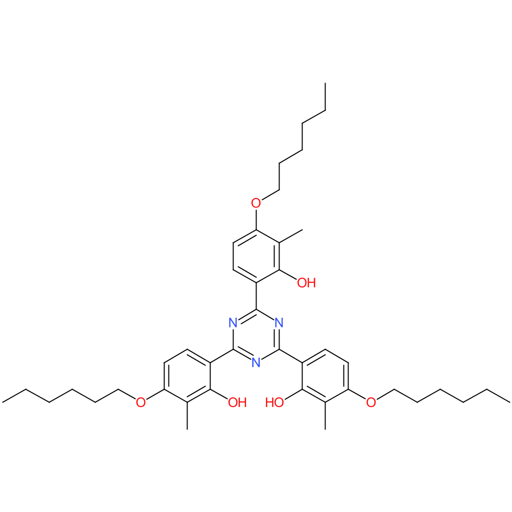 Phenol, 2,2′,2”-(1,3,5-triazine-2,4,6-triyl)tris[5-(hexyloxy)-6-methyl-