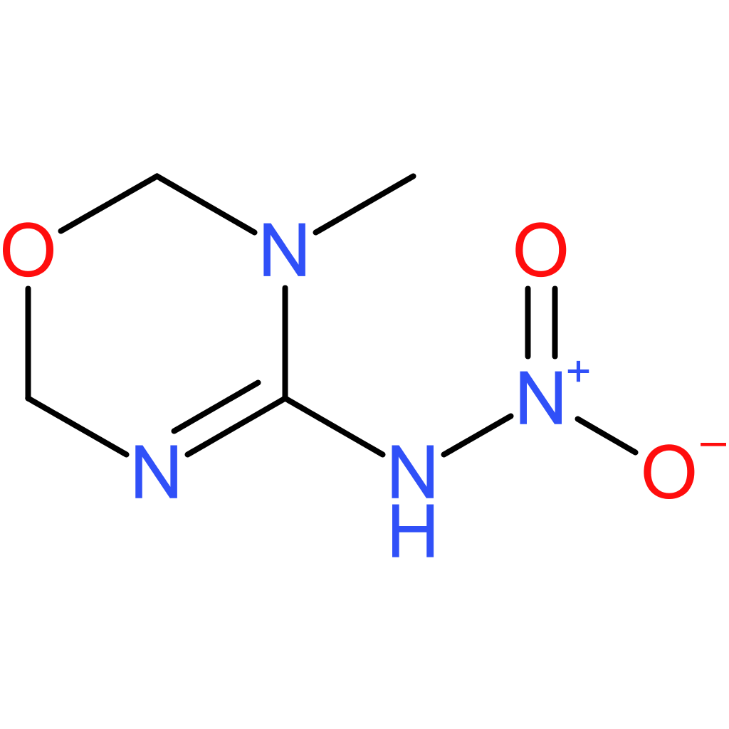 N-(3-Methyl-3,6-dihydro-2H-1,3,5-oxadiazin-4-yl)nitramide