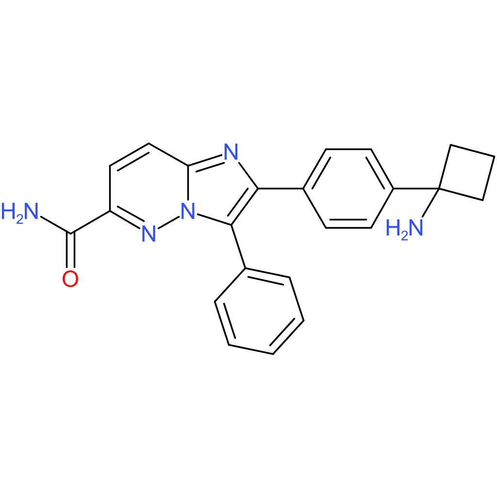2-[4-(1-Aminocyclobutyl)phenyl]-3-phenylimidazo[1,2-b]pyridazine-6-carboxamide