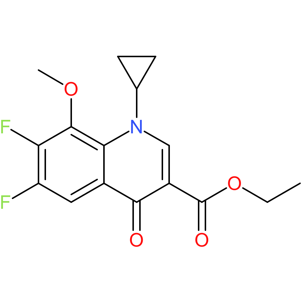Ethyl 1-cyclopropyl-6,7-difluoro-8-methoxy-4-oxo-1,4-dihydroquinoline-3-carboxylate