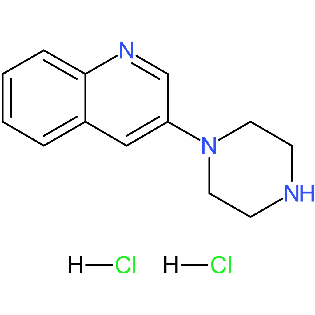3-(piperazin-1-yl)quinoline dihydrochloride