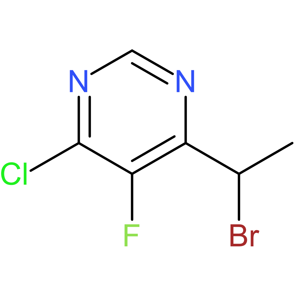 4-(1-Bromoethyl)-6-chloro-5-fluoropyrimidine