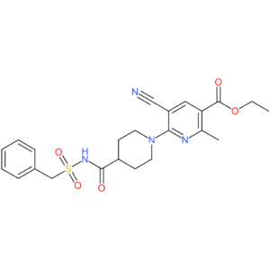 ethyl 6-(4-{[(benzylsulfonyl)amino]carbonyl}piperidin-1-yl)-5-cyano-2-methylnicotinate