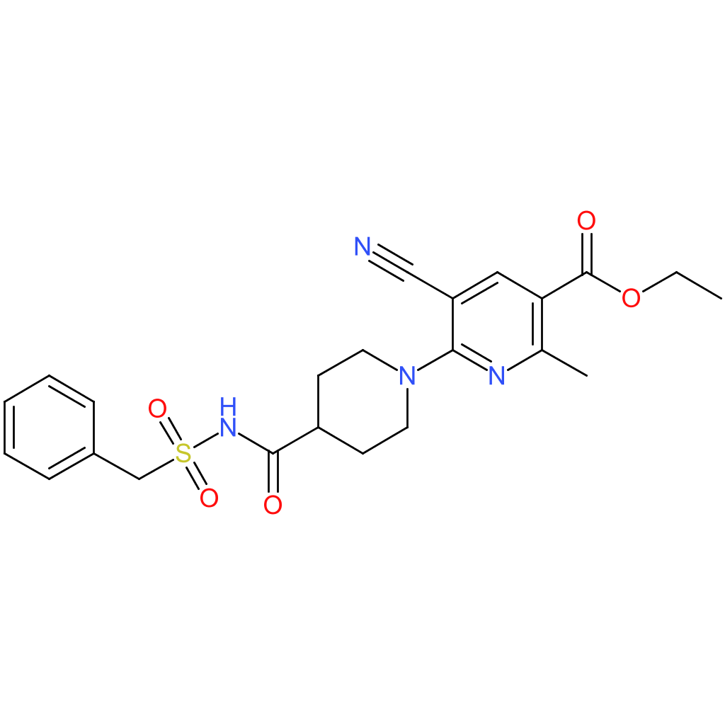 ethyl 6-(4-{[(benzylsulfonyl)amino]carbonyl}piperidin-1-yl)-5-cyano-2-methylnicotinate