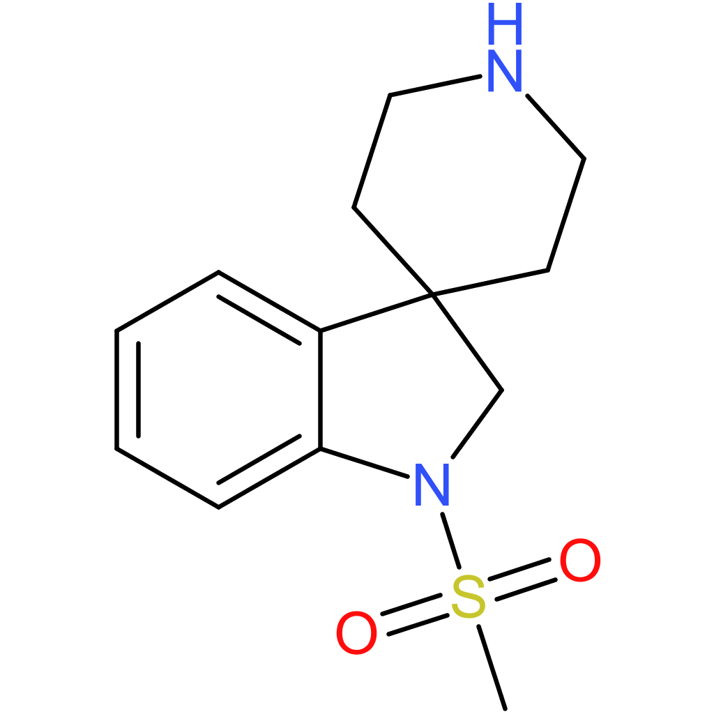 Spiro[3H-indole-3,4′-piperidine], 1,2-dihydro-1-(methylsulfonyl)-