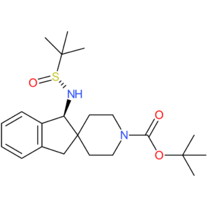 Tert-butyl (1S)-1-[[(R)-tert-butylsulfinyl]amino]spiro[1,3-dihydroindene-2,4′-piperidine]-1′-carboxylate