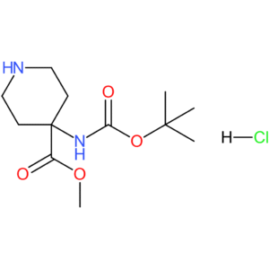 Methyl 4-((tert-butoxycarbonyl)amino)piperidine-4-carboxylate hydrochloride