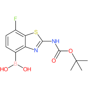 (2-((Tert-Butoxycarbonyl)amino)-7-fluorobenzo[d]thiazol-4-yl)boronic acid