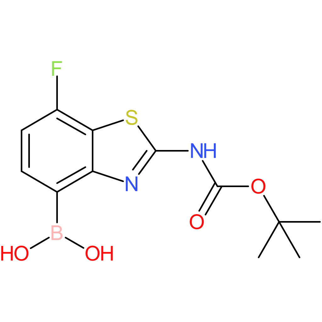 (2-((Tert-Butoxycarbonyl)amino)-7-fluorobenzo[d]thiazol-4-yl)boronic acid