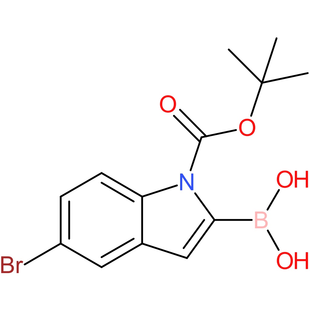 (5-Bromo-1-(tert-butoxycarbonyl)-1H-indol-2-yl)boronic acid